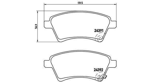 MAGNETI MARELLI stabdžių trinkelių rinkinys, diskinis stabdys 363700423105